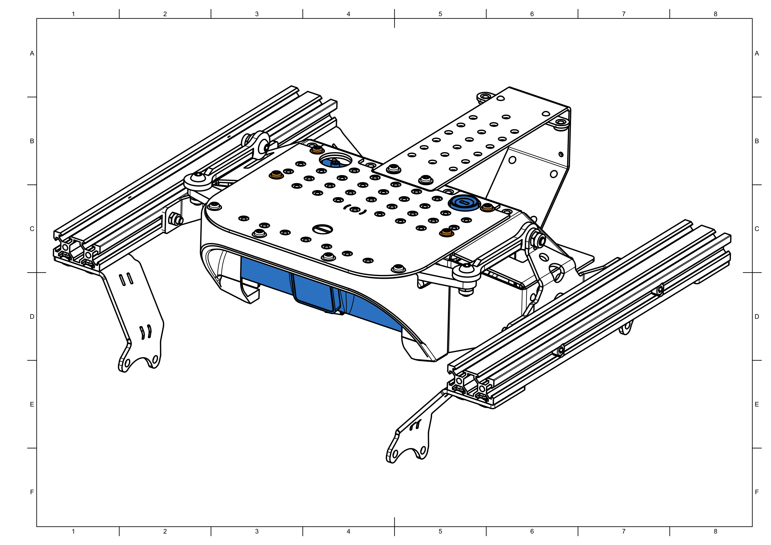 Assembled MEB to frame