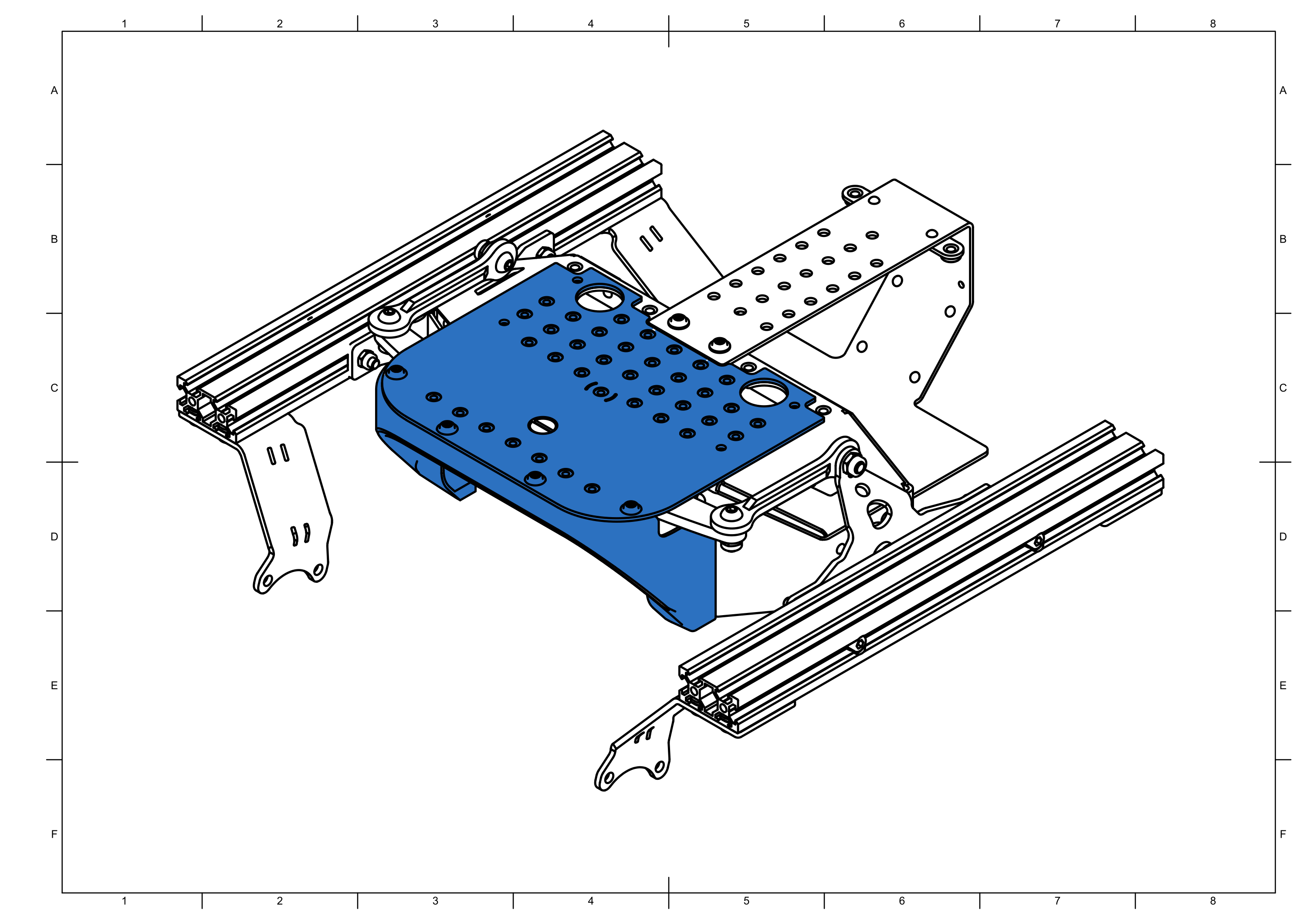 Assembled top metal plate